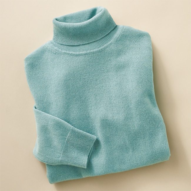 カシミヤタートルネックプルオーバー