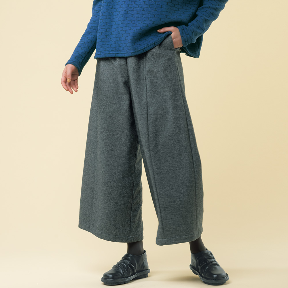 ヘリンボーンワイドパンツ