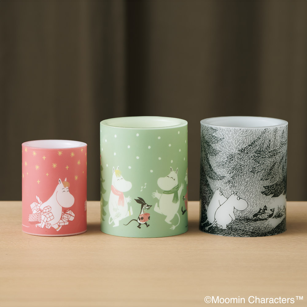 ムーミンデザインLEDキャンドル／3種セット