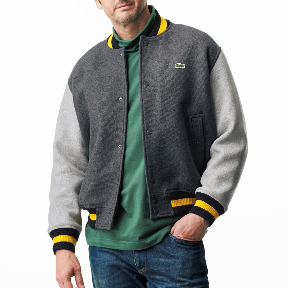 ウール混メルトン・スタジアムジャンパー