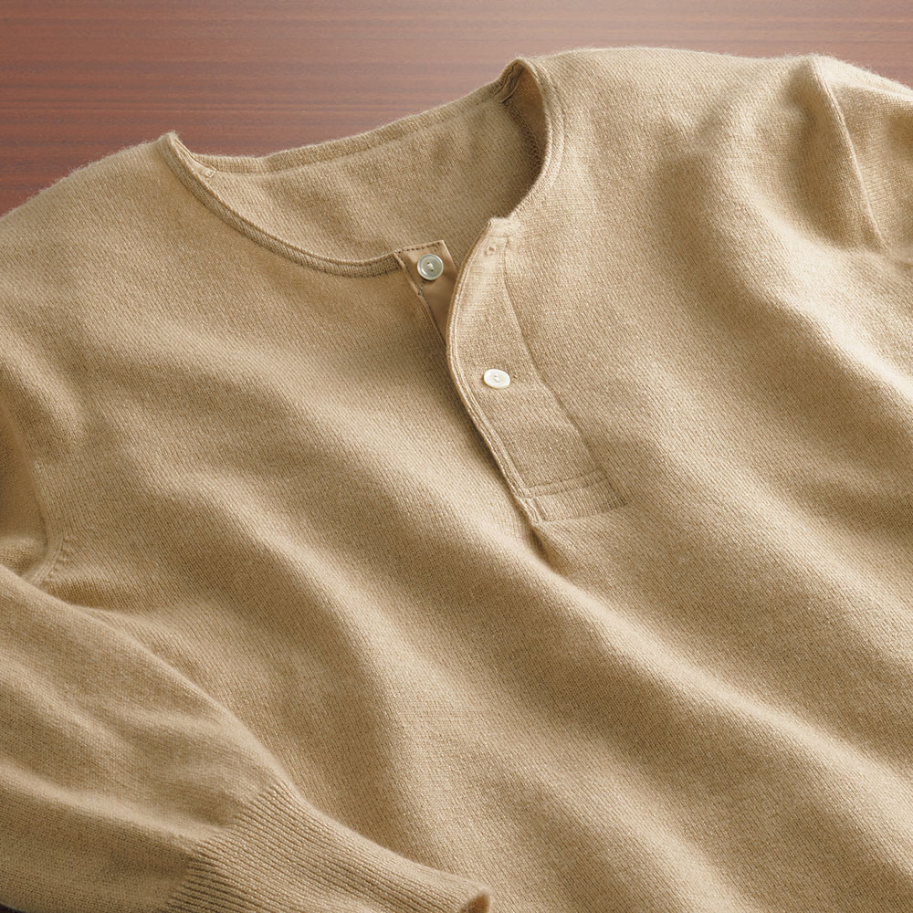 カシミヤアンダーシャツ／紳士用／M、L