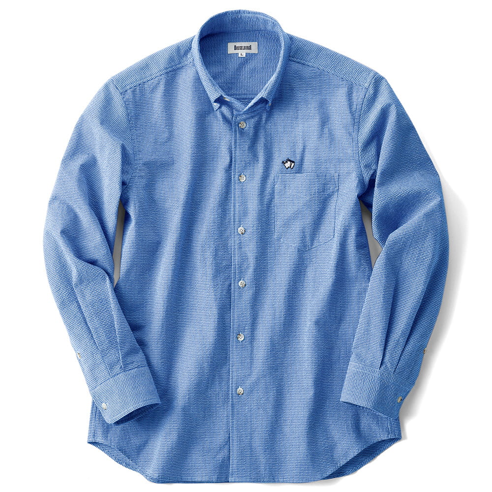 シアサッカーマイクロギンガムチェックシャツ