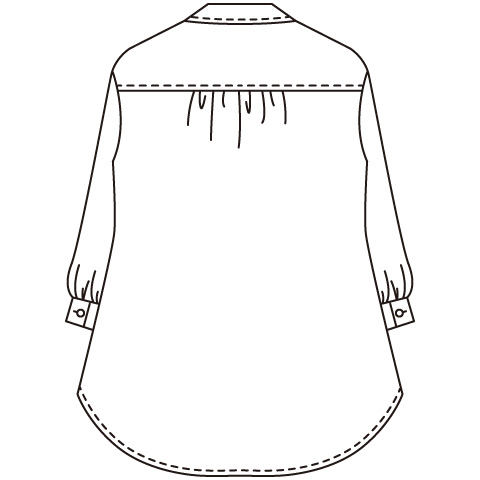 カットワーク刺しゅうコットンブラウス