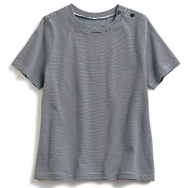 先染めボーダーTシャツ