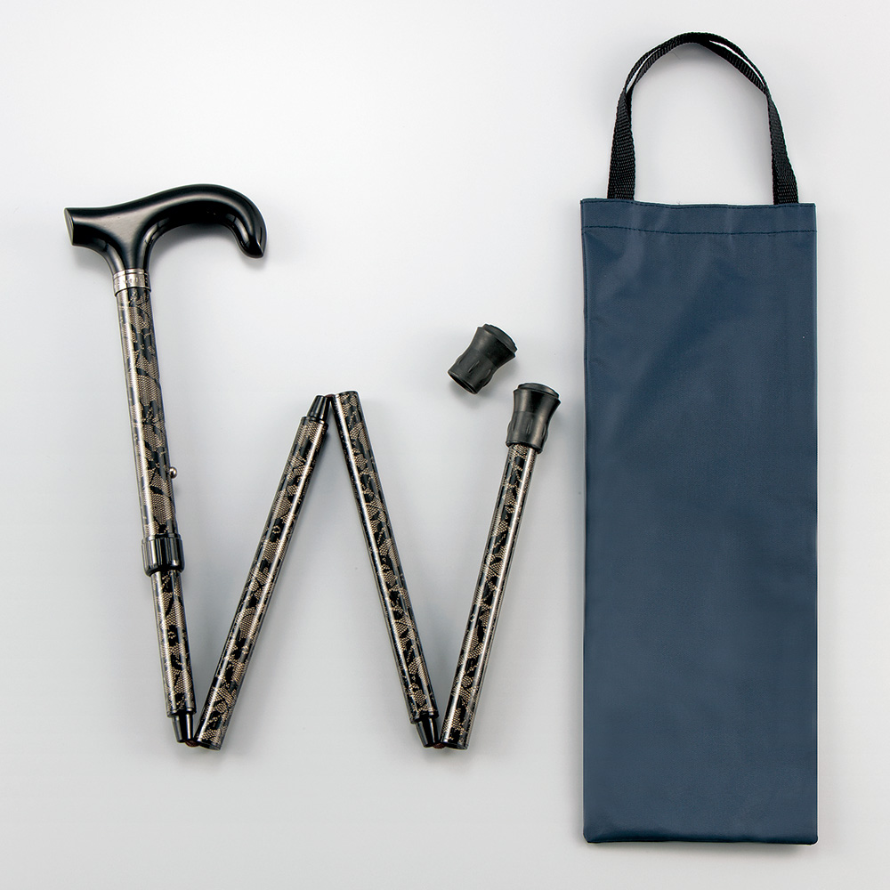 4折調整式/黒レースのステッキ