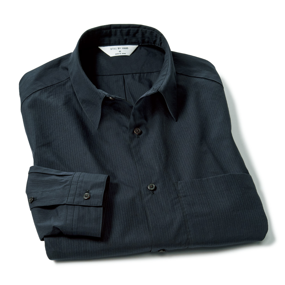 セルフストライプシャツ