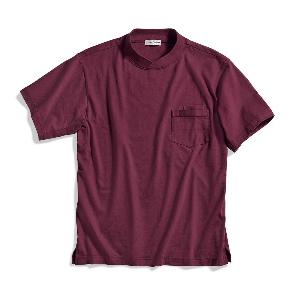 ジャケットに合う米綿半袖Tシャツ