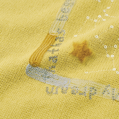 刺しゅう使いロングプルオーバー