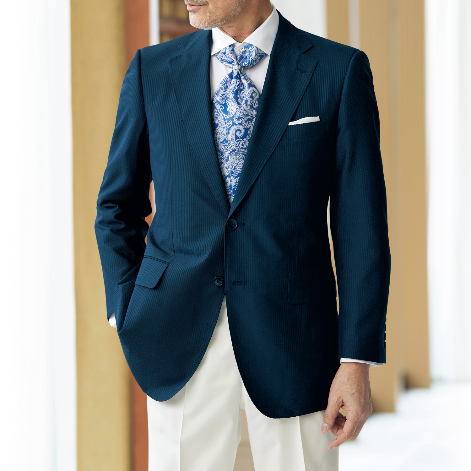 カインドウェア シルクシアサッカー ジャケット ライトアップオンラインストア