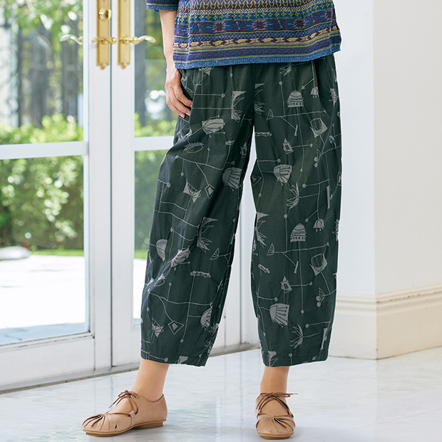 ジャカードパンツ