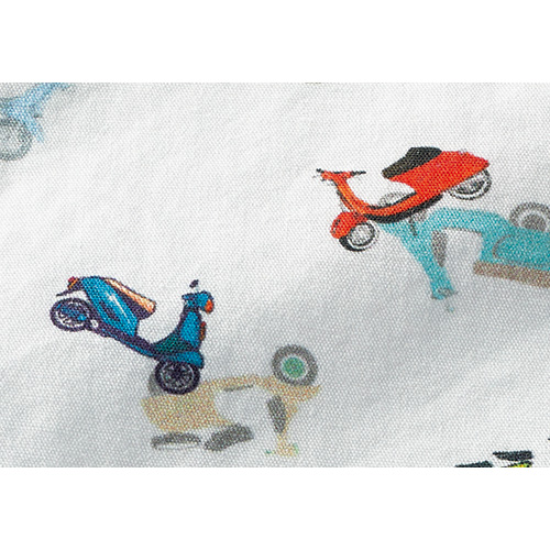 イタリア製スクーター柄シャツ