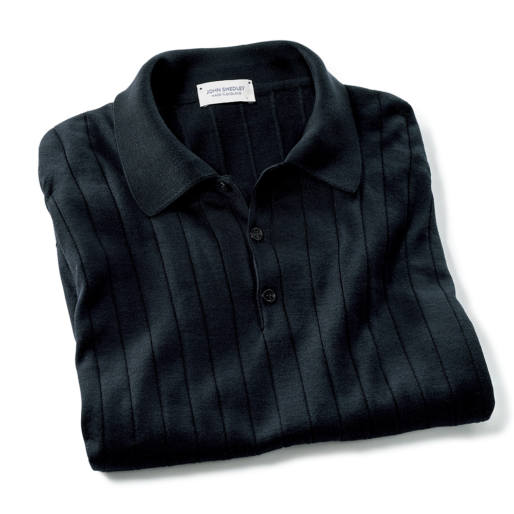 30ゲージ・針抜きニットポロシャツ