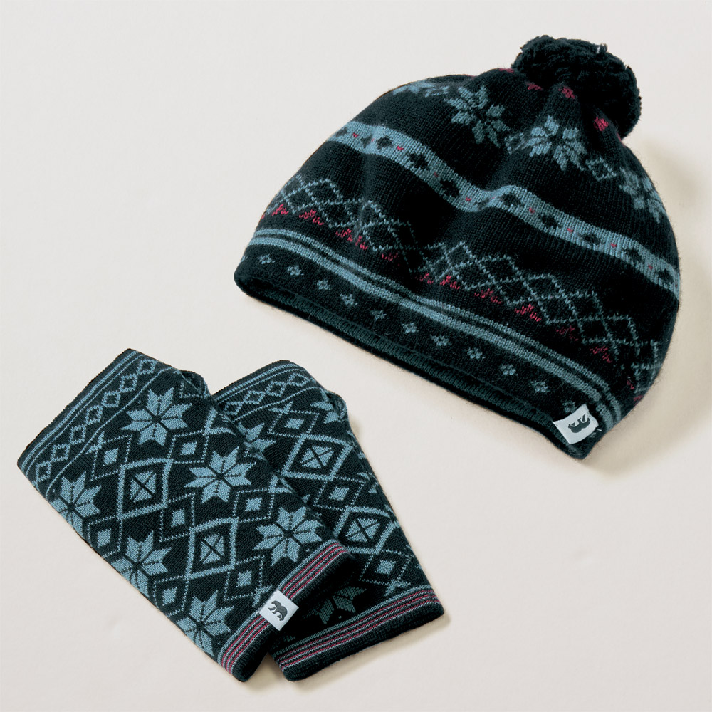 ニット帽＆ハンドウォーマーセット