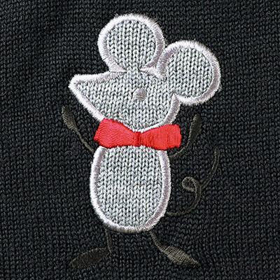 洗えるウールのパッチワークニットベスト