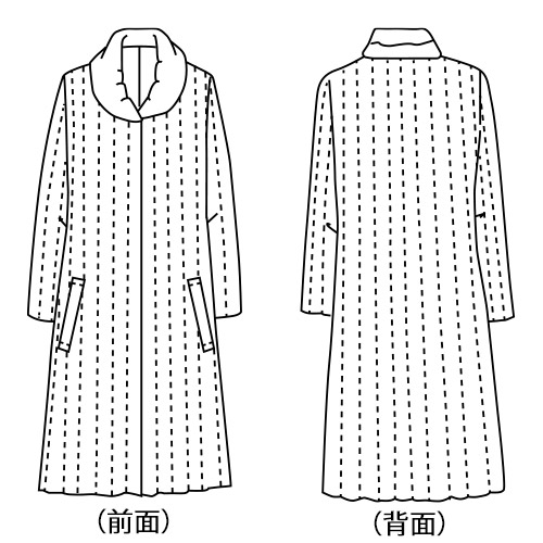 シルクプリントダウンコート