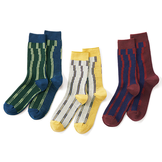 ジャカードソックス／3色セット