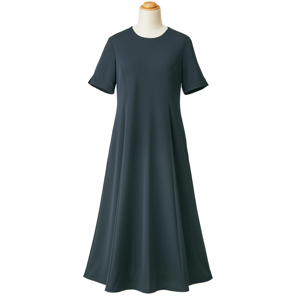 きちんと見えジャージーワンピース