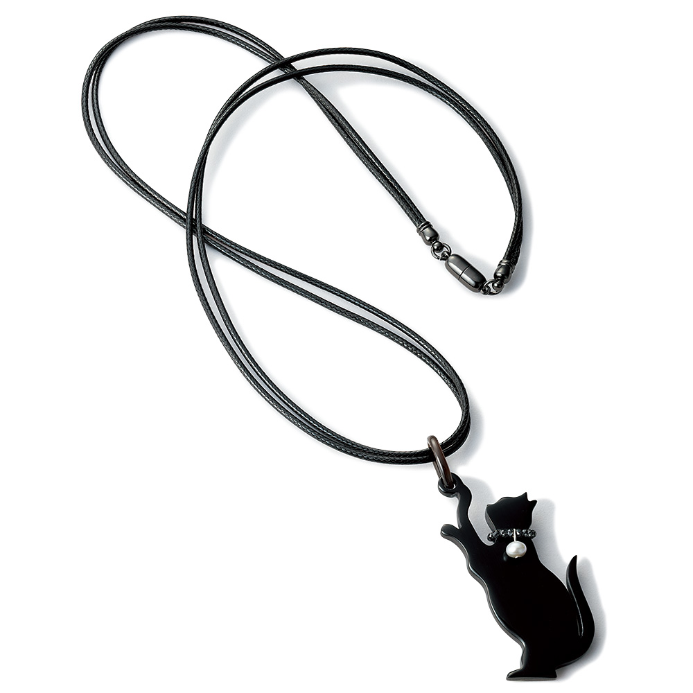 猫のシルエットペンダント