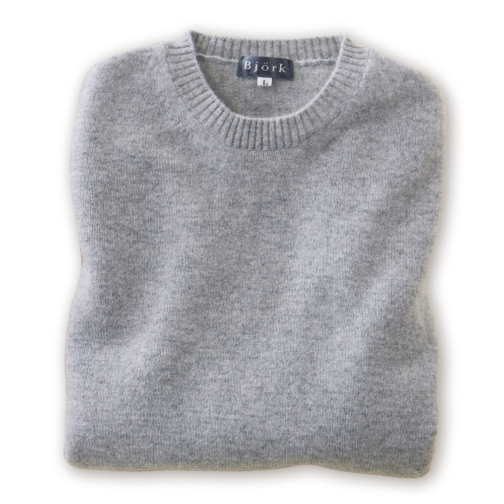 カシミヤクルーネックプルオーバー