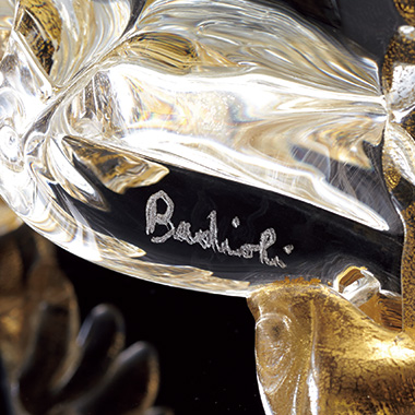 ムラーノガラスの金獅子