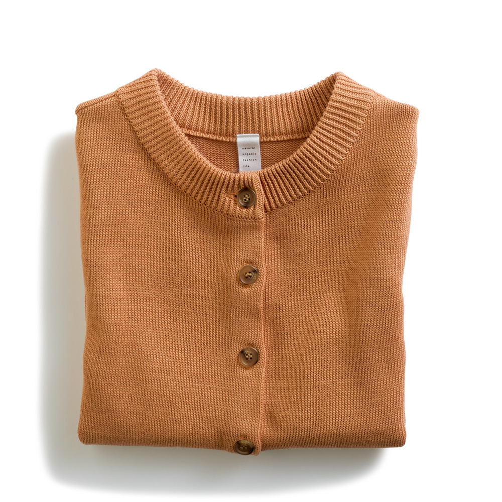 コットンリネンニットベスト