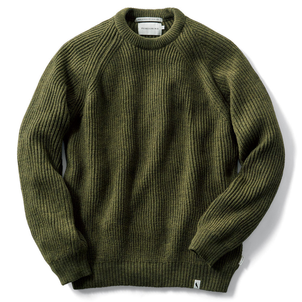 メリノウール クルーネックセーター