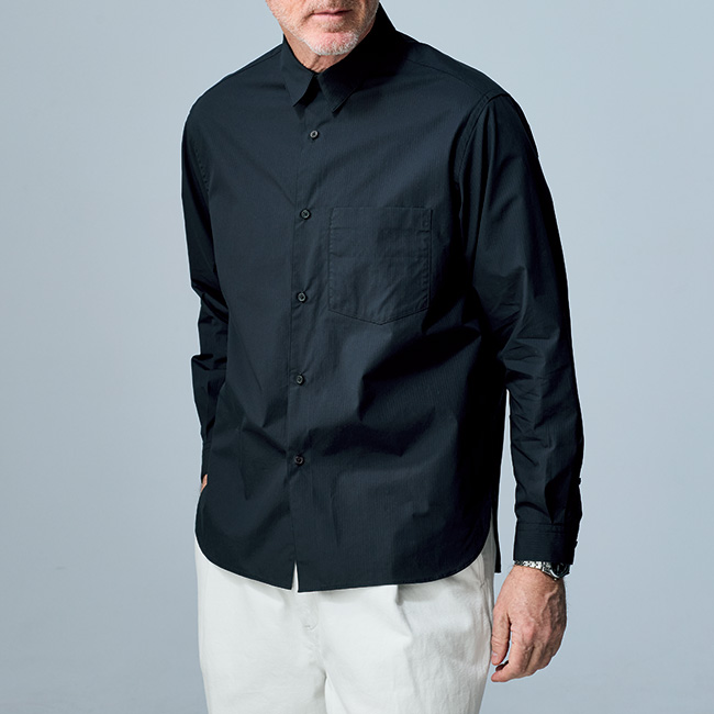 セルフストライプシャツ