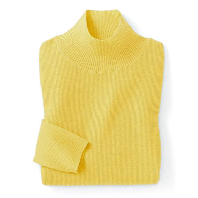 ウールリブハイネックプルオーバー