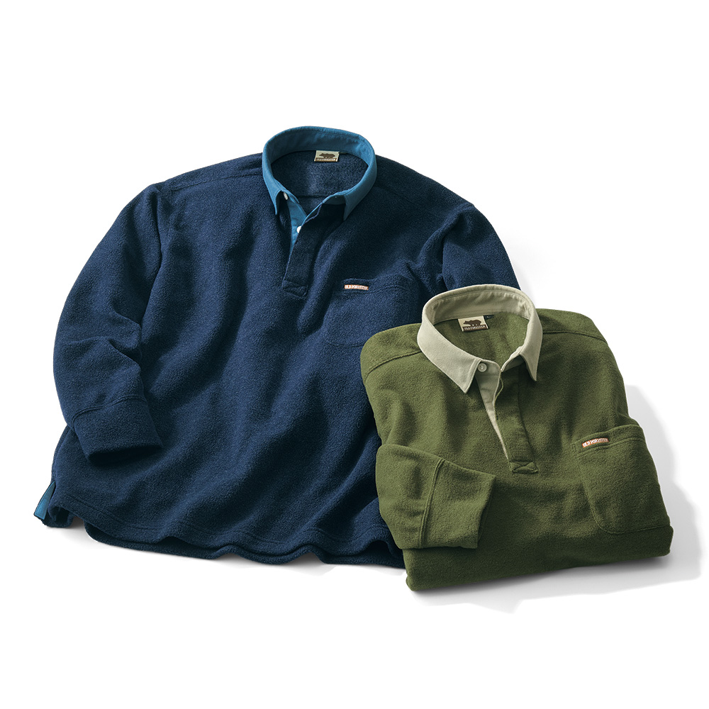 吸湿発熱･フリースラガーシャツ