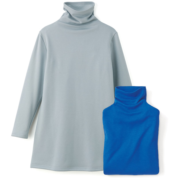 裏シャギーのぬくもりチュニック／2色セット