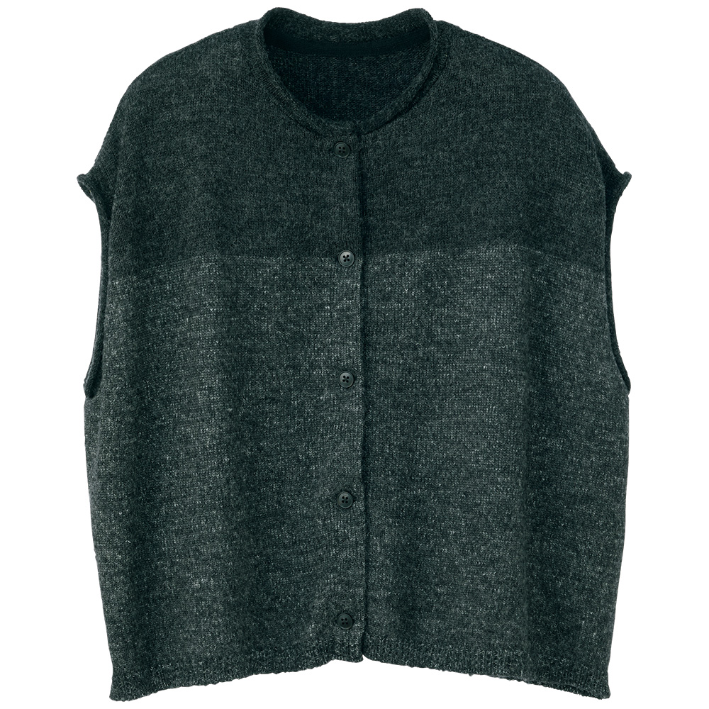 二重臼編みベスト