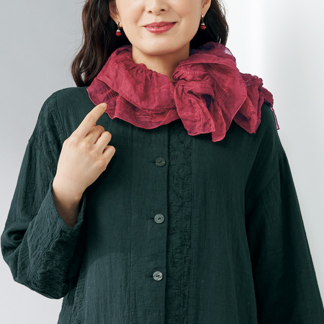 シルク混ストール