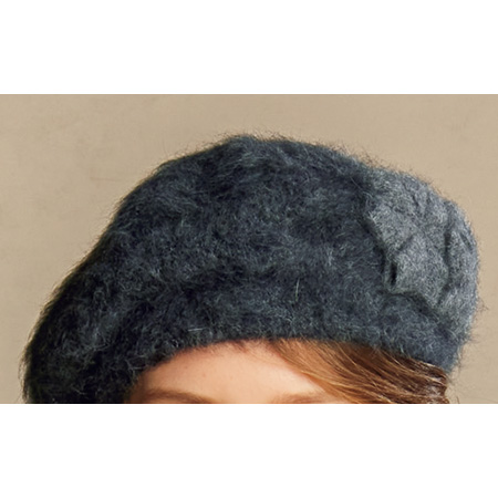 アンゴラ混ニットベレー