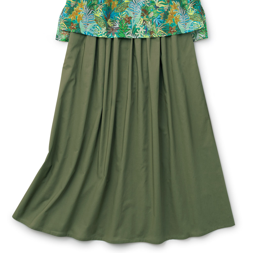 コットンフレアースカート