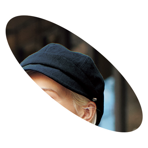 綿麻キャンバスキャスケット