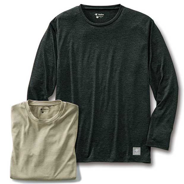 吸汗速乾･長袖Tシャツ／2色セット