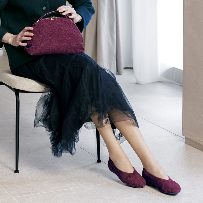 ラムスウェードシューズ