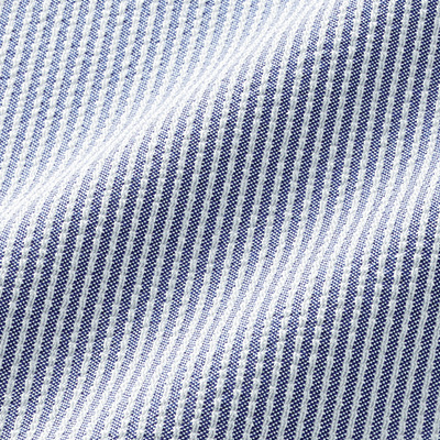 シワになりにくいシアサッカー長袖シャツ