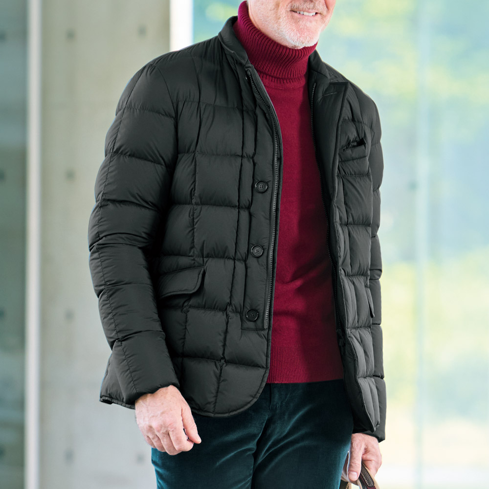 ジーロンラムロールネックセーター