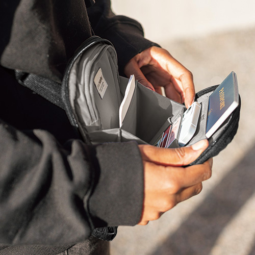 トラベルポシェット／セーフテッククロスボディ