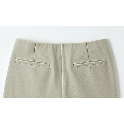 深起毛・幅広ストレートパンツ