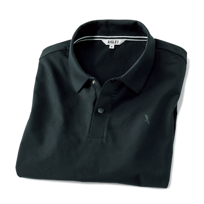 ボンディングカラー・半袖ポロシャツ