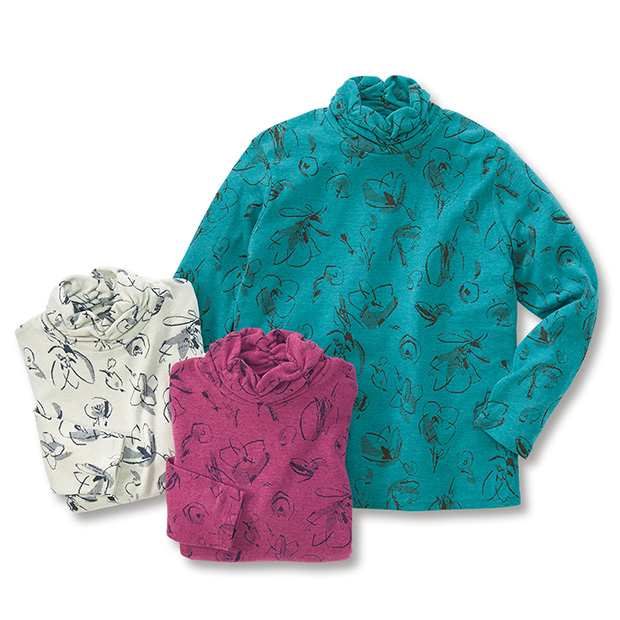 カレンサーモ襟シャーリングプルオーバー