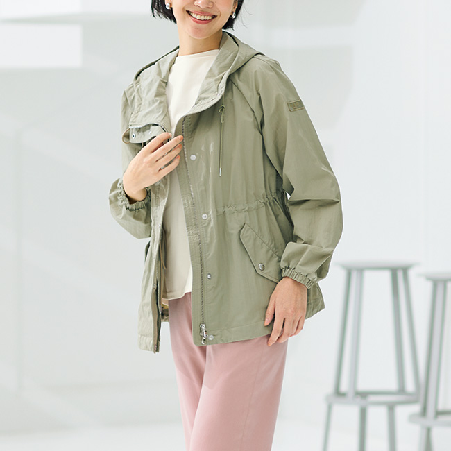 コットン混ちびボトルネックプルオーバー