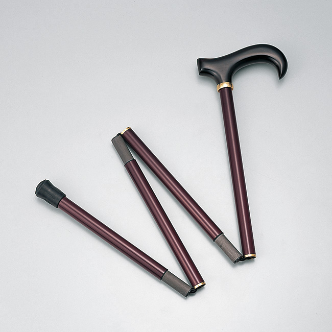 4つ折カーボンステッキ／紳士用