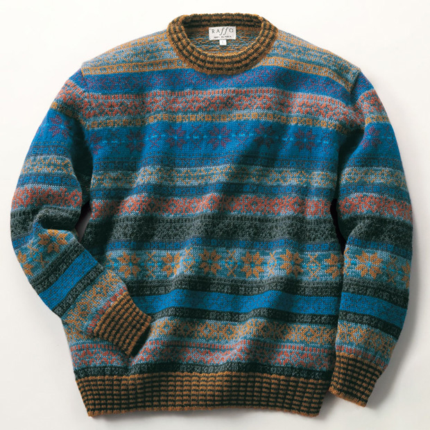 アルパカ･クルーネックセーター／スターリーナイト