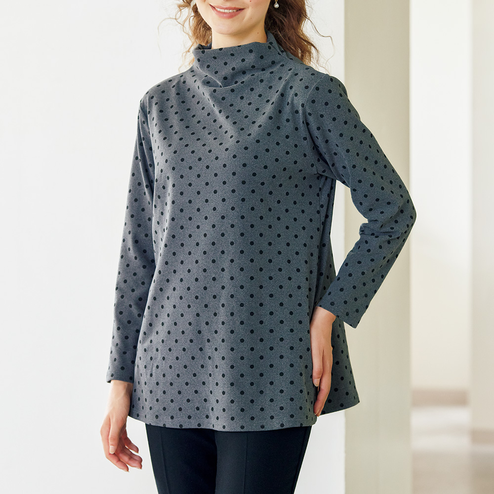 ドットプリントチュニック