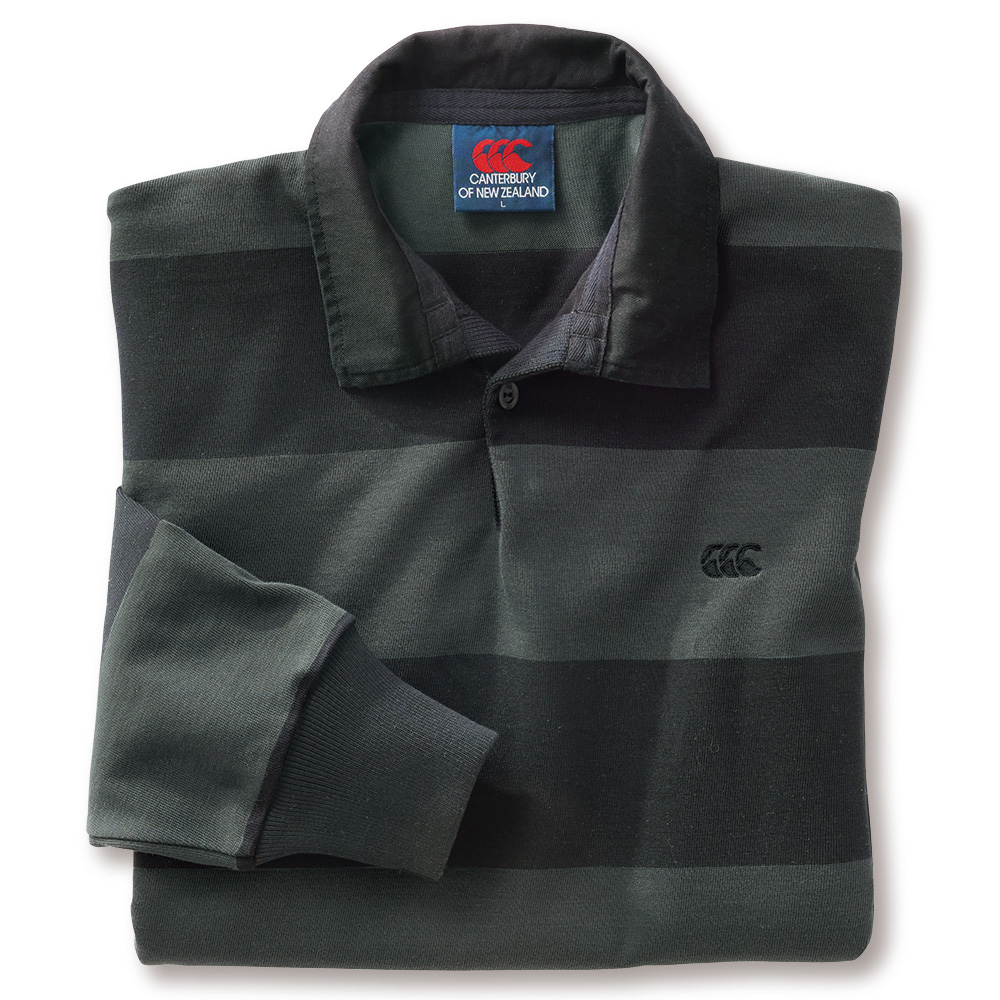 4インチストライプ長袖ラグビージャージー