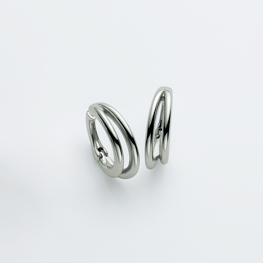 無段階調節式イヤリング･ダブルライン