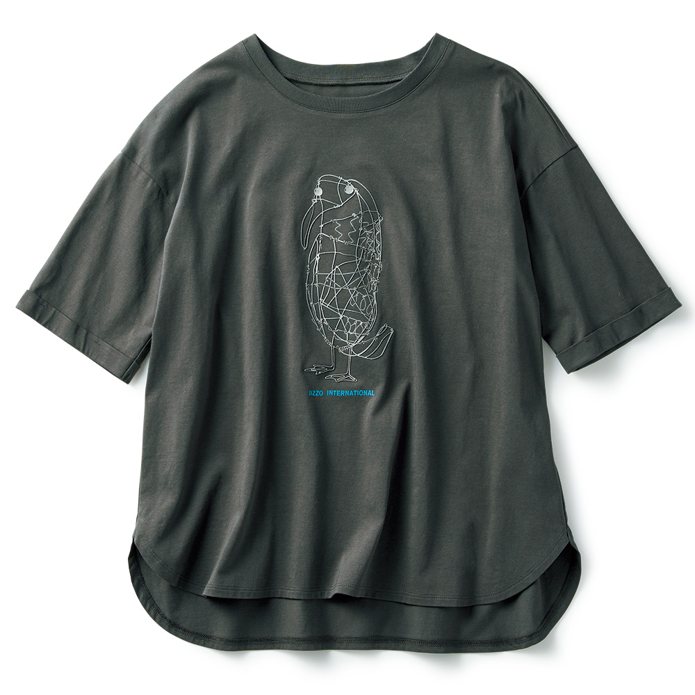 鳥柄Tシャツ／ハシビロコウ